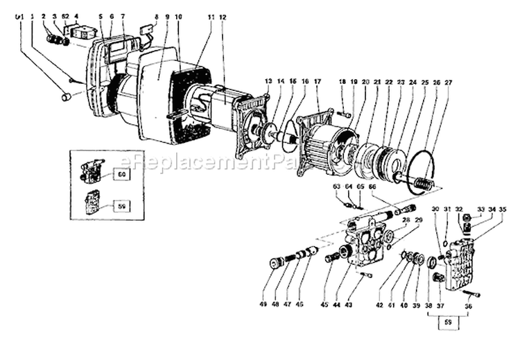Page B Diagram and Parts List for 0580-0  Briggs and Stratton Pressure Washer